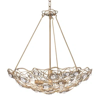 Varaluz Ethereal Rose 6-lt Inverted Pendant In Oil Rubbed Bronze