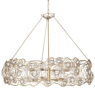 Varaluz Ethereal Rose 8-lt Chandelier - Havana Gold Ombre In Oil Rubbed Bronze