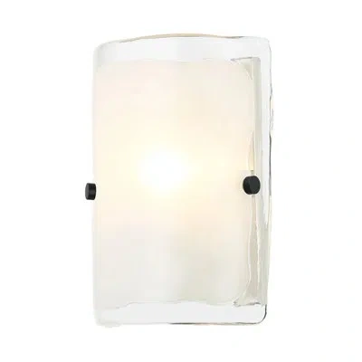 Varaluz Fairchild 1 Light Sconce In Matte Black;polished Nickel;satin Brass