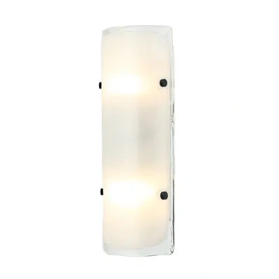 Varaluz Fairchild 2 Light Sconce In Black,nickel,brass;noir,nickel,laiton