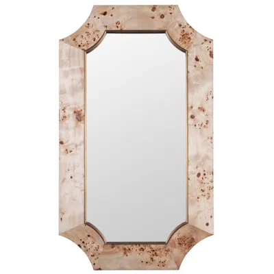 Varaluz Farra Poplar Burl/weathered Brass 26" X 44" Wall Mirror