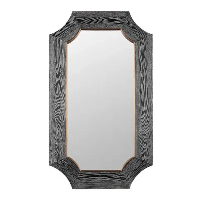 Varaluz Farra Wall Mirror In Gray Wood,black