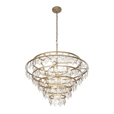Varaluz Fleur 10-light Chandelier In Gold