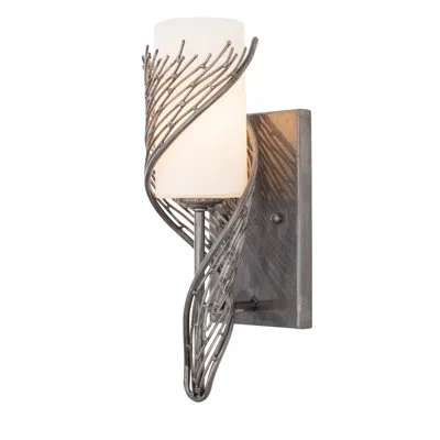 Varaluz Flow 1 Light Left Sconce In Steel