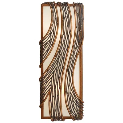 Varaluz Flow 14 1/2" High Hammered Ore Wall Sconce In Brown