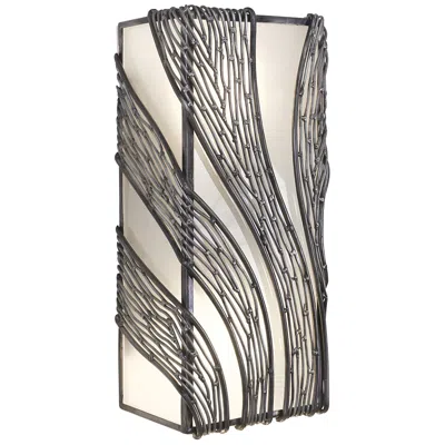 Varaluz Flow 14 1/2" High Steel 2-light Frosted Wall Sconce