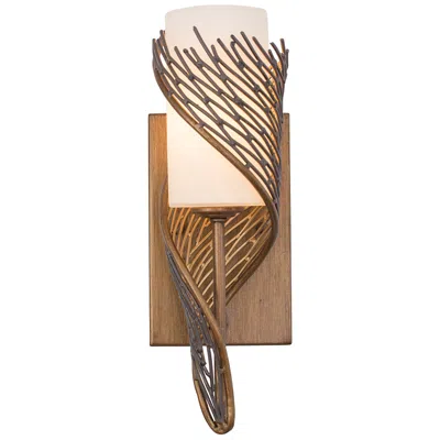 Varaluz Flow 14" High Hammered Ore Right-facing Wall Sconce