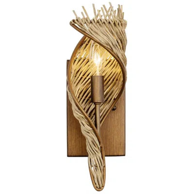 Varaluz Flow 1-lt Right Sconce - Baguette/natural Rattan