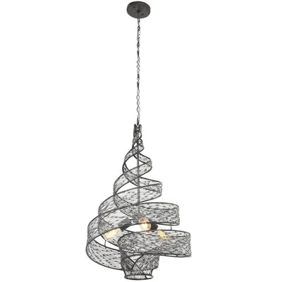 Varaluz Flow Twist Pendant In Steel
