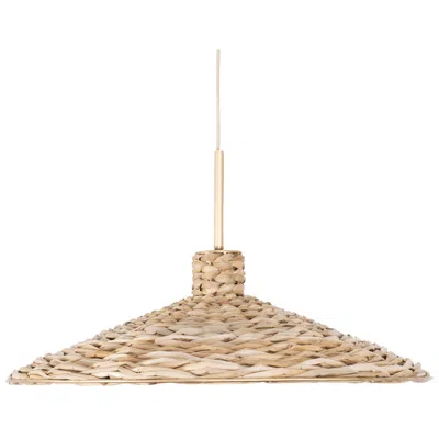 Varaluz Hilton Head 5-lt Large Pendant - French Gold/natural Seagrass
