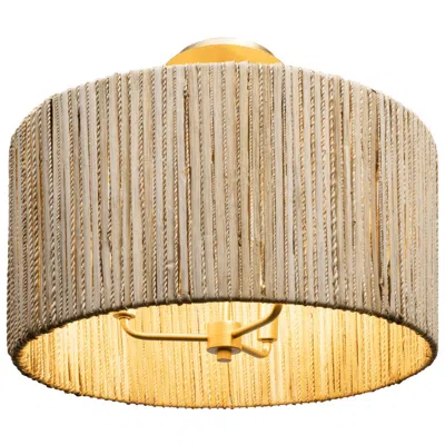 Varaluz Jacob's Ladder 3-lt Semi-flush - French Gold