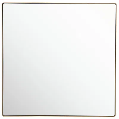 Varaluz Kye 30" X 30" Rounded Square Gold Wall Mirror