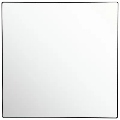 Varaluz Kye 40" X 40" Rounded Square Black Wall Mirror