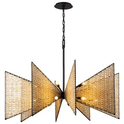 Varaluz Machina 16-lt Chandelier - Matte Black/sulihiya