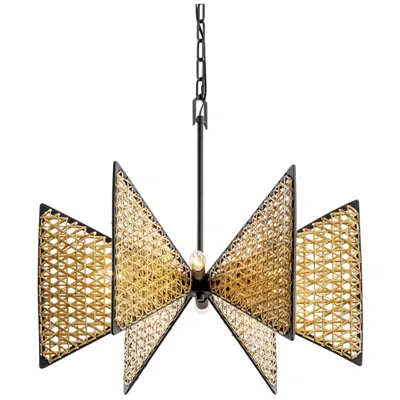 Varaluz Machina 6-lt Chandelier - Matte Black/sulihiya
