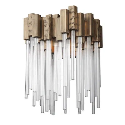 Varaluz Matrix 1 Light Vanity Light In Havana Gold