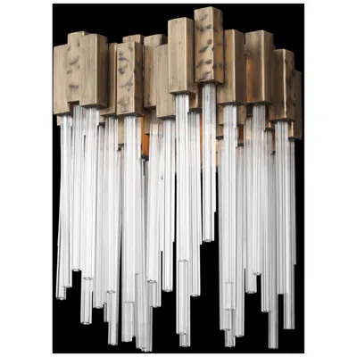 Varaluz Matrix 13.5" High 1-light Havana Gold Modern Wall Sconce