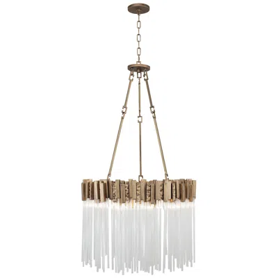 Varaluz Matrix 18 1/2" Wide Havana Gold 6-light Pendant