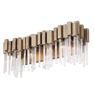 Varaluz Matrix 2 Light Vanity Light In Havana Gold