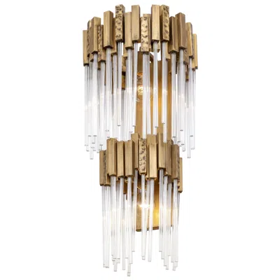 Varaluz Matrix 2-lt 2-tier Sconce - Havana Gold