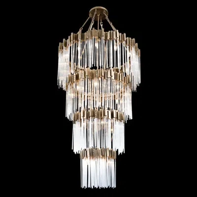 Varaluz Matrix 30-light Chandelier In Havana Gold