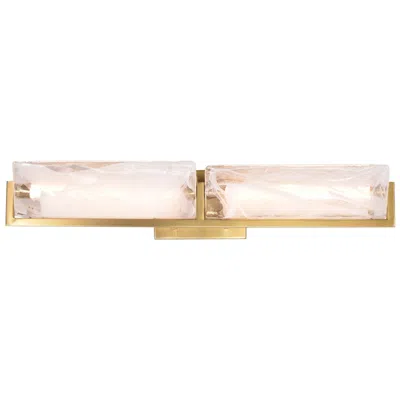 Varaluz Mingle 25 1/2" Satin Brass 2-light Bath Light
