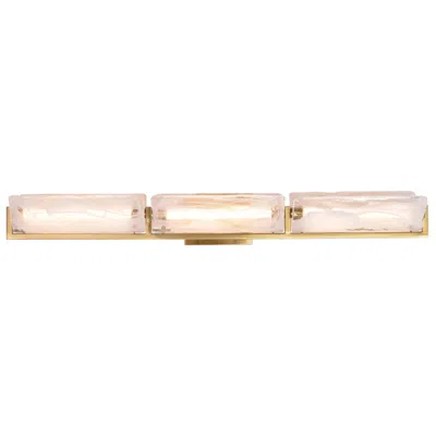 Varaluz Mingle 38" Satin Brass 3-light Bath Light