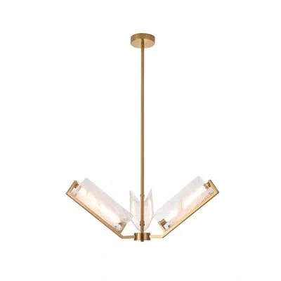Varaluz Mingle 3-light Chandelier In Brass