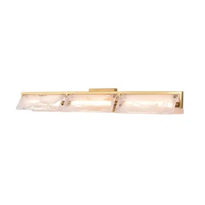 Varaluz Mingle Bathroom Vanity Light In Satin Brass