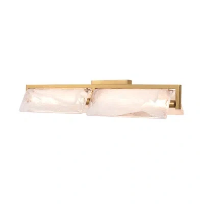 Varaluz Mingle Bathroom Vanity Light In Satin Brass