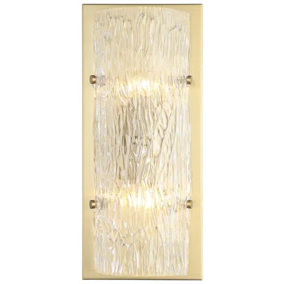 Varaluz Morgan 17" High Satin Brass Wall Sconce