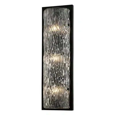 Varaluz Morgan 3 Light Sconce In Black