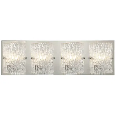 Varaluz Morgan 31" Wide Brushed Nickel 4-light Bath Light