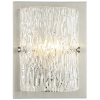Varaluz Morgan 9 3/4" High Brushed Nickel Wall Sconce