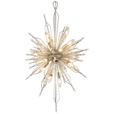 Varaluz Orbital 20" 16-light Gold Dust Foyer Chandelier