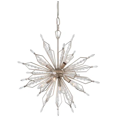Varaluz Orbital 24" Wide Gold Dust 8-light Pendant