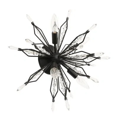 Varaluz Orbital 4 - Light Sputnik Sphere Flush Mount In Carbon