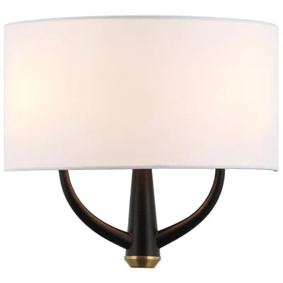 Varaluz Patchwork 2-lt Sconce - Black/satin Brass