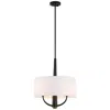 Varaluz Patchwork 3-lt Pendant - Black/satin Brass