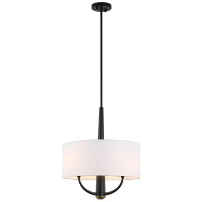 Varaluz Patchwork 3-lt Pendant - Black/satin Brass