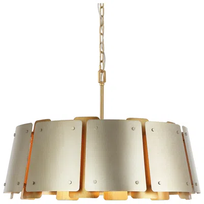 Varaluz Peep Show 24" Wide Silver/sienna 5-light Pendant Light