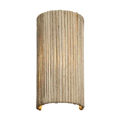 Varaluz Salette Steel Flush Mounted Sconce In Gold
