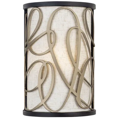 Varaluz Scribble 12" High Matte Black Artifact Wall Sconce