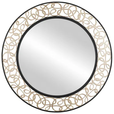 Varaluz Scribble 33-in Wall Mirror - Matte Black/artifact