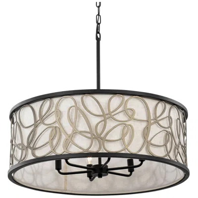 Varaluz Scribble 6-lt Pendant - Matte Black/artifact