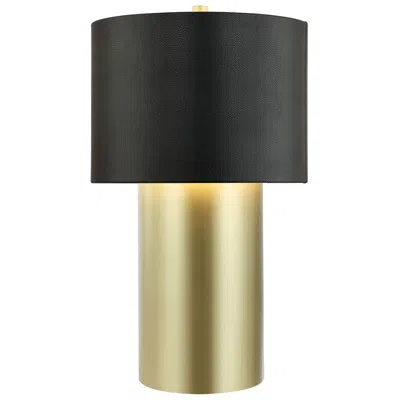Varaluz Secret Agent 16" Painted Gold & Table Lamp