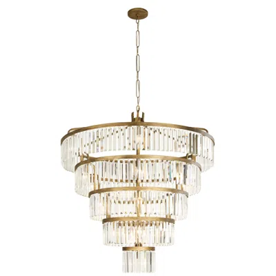Varaluz Social Club 25-light 5-tier Gold And Crystal Glam Chandelier
