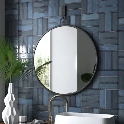Varaluz Stopwatch Powder Room Mirror In Black