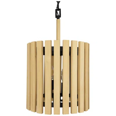 Varaluz Suratto 2-lt Pendant - Matte Black/honey Blonde