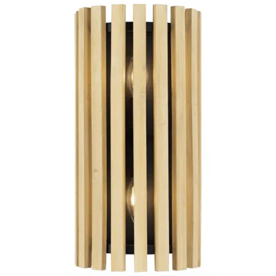 Varaluz Suratto 2-lt Sconce - Matte Black/honey Blonde